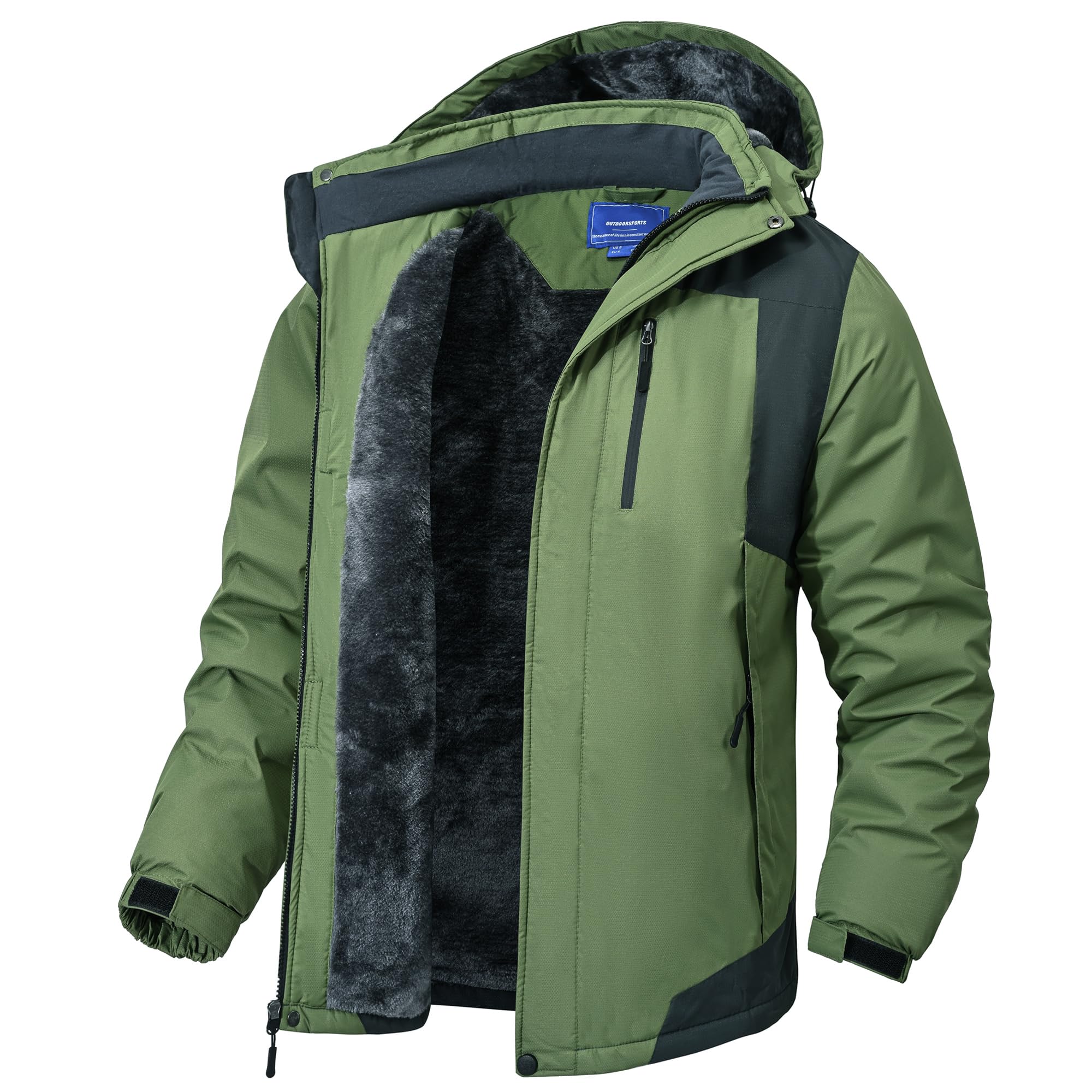 Rapoo Men's Winter Ski Snow Jacket Mountain Waterproof Windproof Rain Jacket