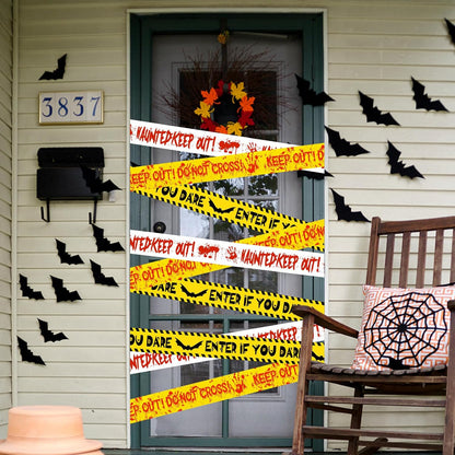 Halloween Decorations Caution Tape 3 in x 88.6 ft 3PCS, Scary Halloween Party Decorations for Indoor Outdoor, Haunted House Decor - Enter If You Dare - Haunted Keep Out - Keep Out Do Not Cross