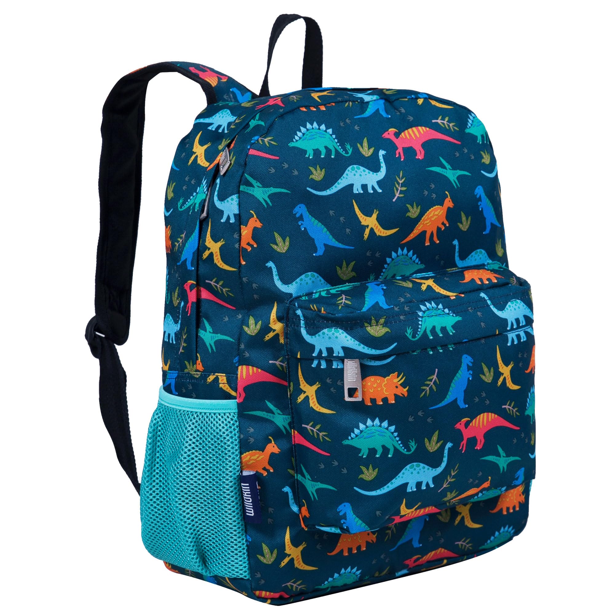 Wildkin 16-inch Kids Backpack – Durable, Padded & Spacious School Bag for Boys & Girls - Blue Stripes
