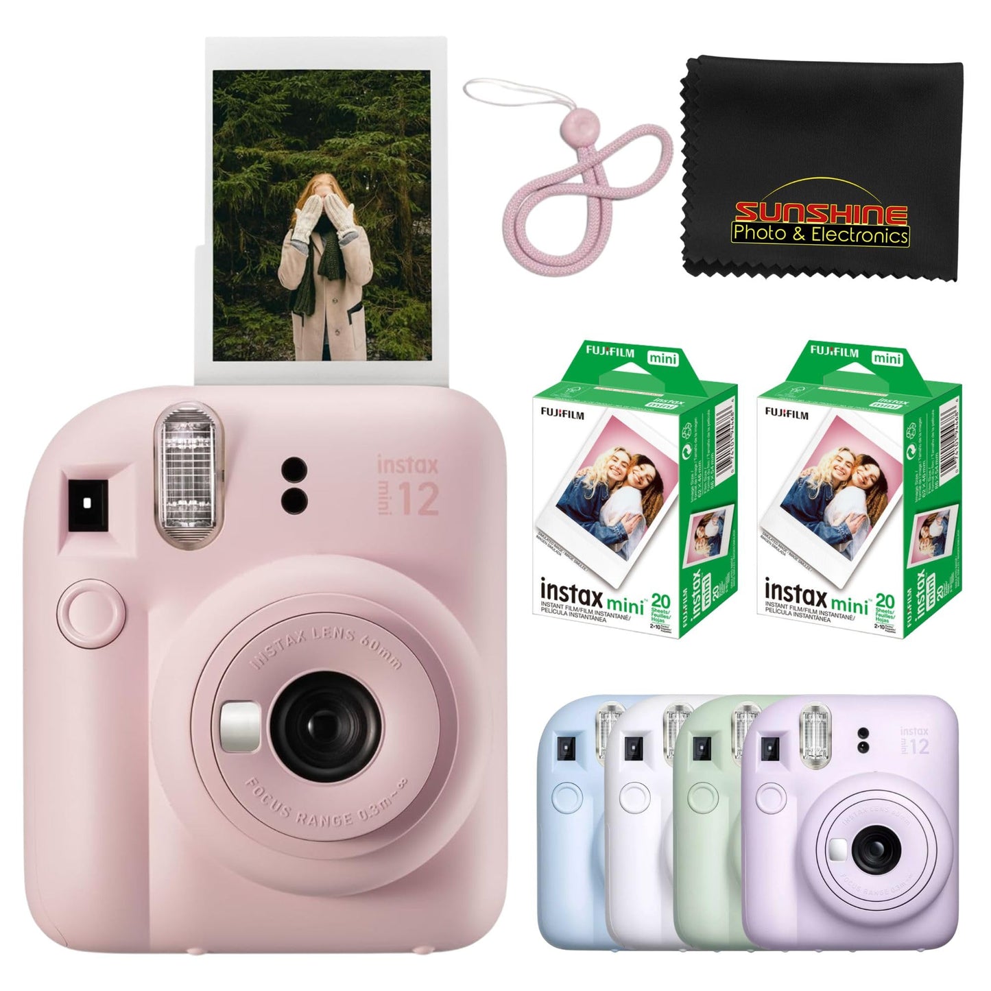 Fujifilm Instax Mini 12 Instant Film Camera - Pastel Blue