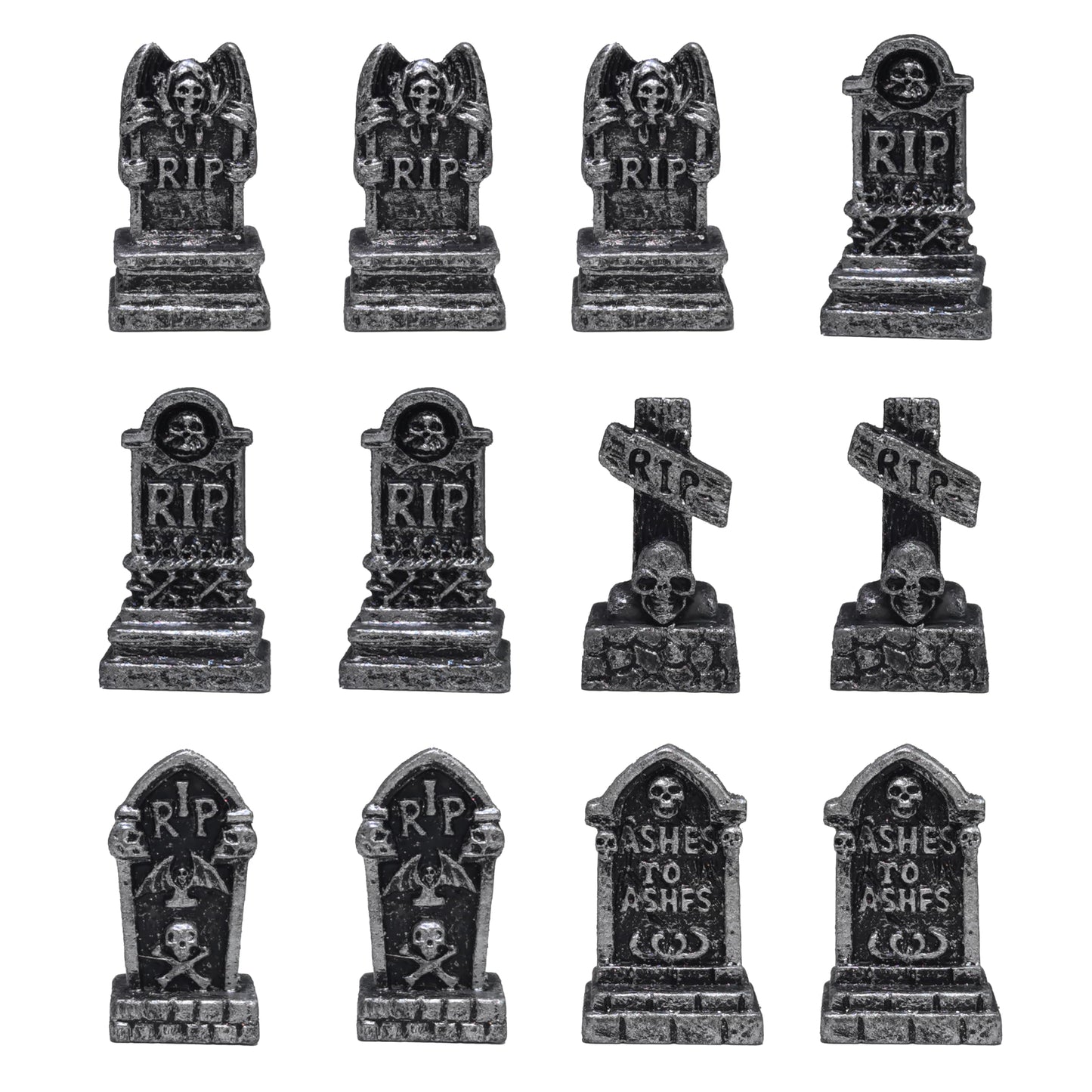 Resin Small White Ghost Figurines, 3PCS Ghosts with Witch Hats, Cute Ghost Statue for Spooky Halloween Decor, for Indoor Halloween Party Tabletop Home Shelf Decoration