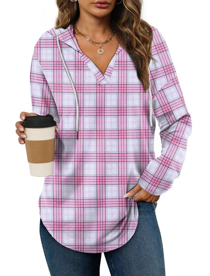 Bofell Womens Fashion Tops Hoodies for Women Pullover Oversized Sweatshirts Long SLeeve Shirts Loose Fit