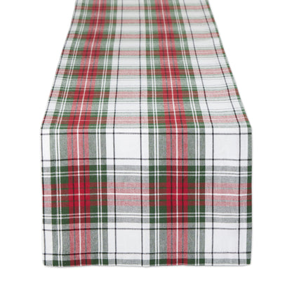 DII Tartan Plaid Collection Holiday Dining Table & Kitchen Décor, Rectangle Christmas Tablecloth, 60x104, Red, Green & White