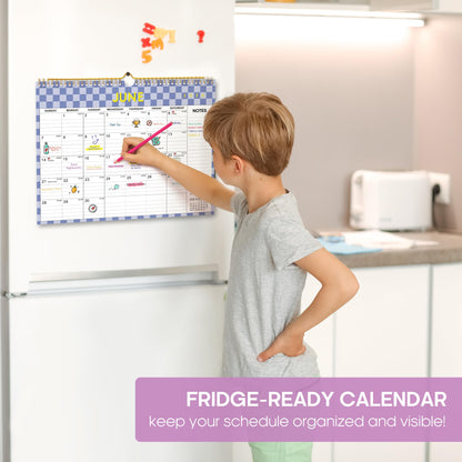 2026 Calendar, Monthly Wall Calendar from October 2025 to June 2027, 11.5" x 14.7", Spiral Binding Hanging Wall Calendar, Perfect for Home or Office,Floral