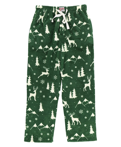 Lazy One Men's Fleece Pajama Pants, Nordic Fleece Pajama Bottoms for Men, Warm Pajama Pants