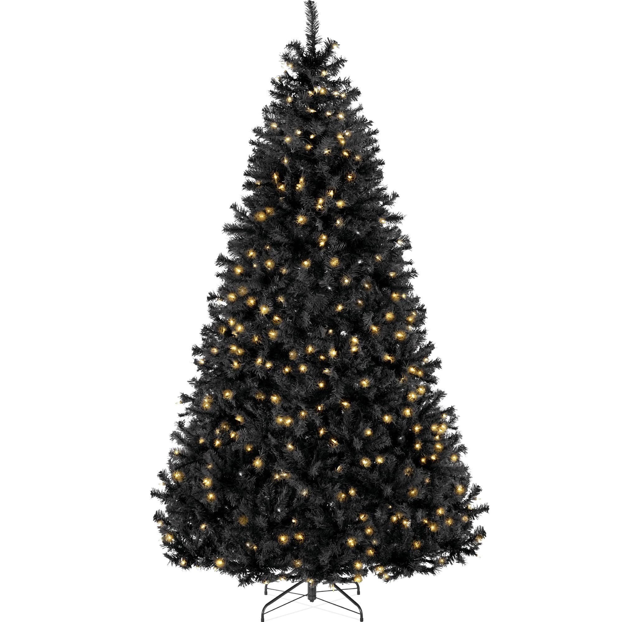 Best Choice Products 6ft Pre-Lit Baby Blue Christmas Tree, Full Artificial Holiday Decoration w/ 947 Branch Tips, 250 Lights, Foldable Base