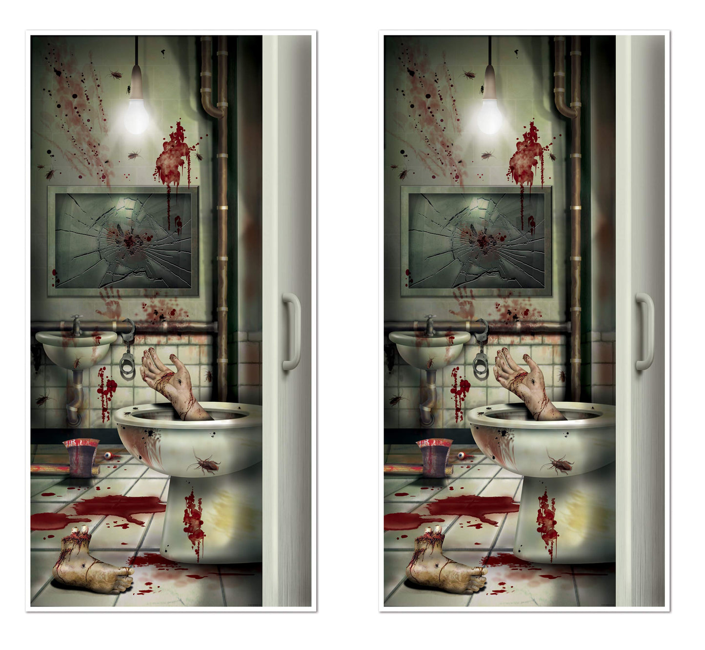 Beistle Skeleton Restroom Door Cover Party Accessory