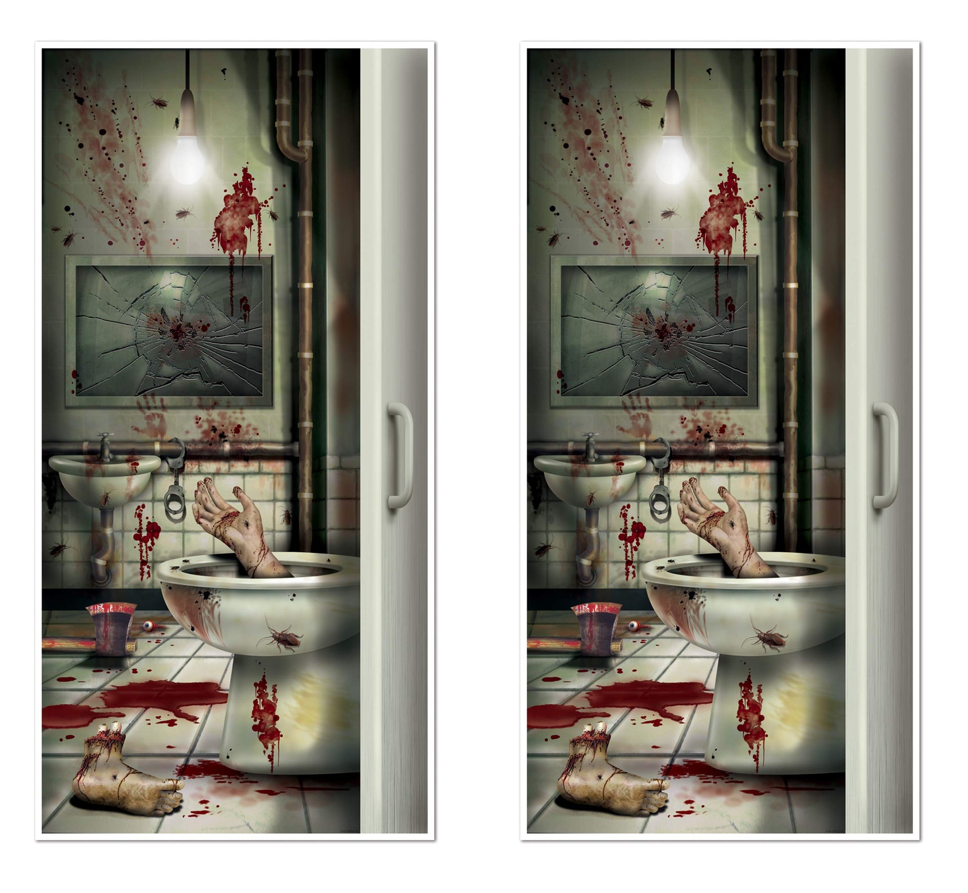 Beistle Skeleton Restroom Door Cover Party Accessory