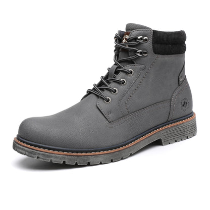 DECARSDZ Men's Fashion Lace-up Casual Chukka Boots for Men Zipper Boot