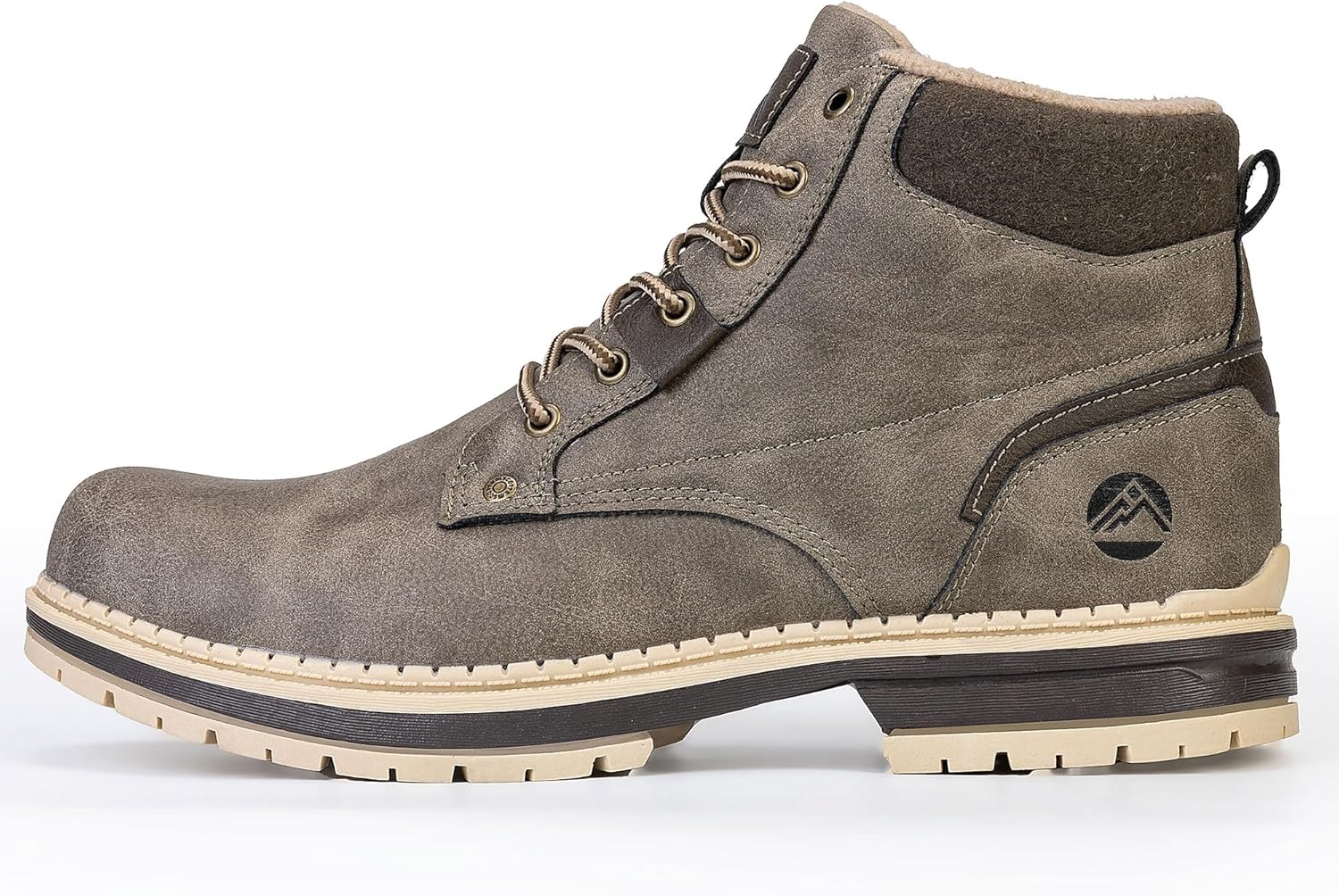 CC-Los Men's Winter Snow Boots with Sherpa Fleece Lining Waterproof Slip-Resistant Insulated Size 8-14