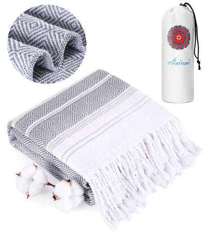 Turkish Beach Towels Vacation Essentials Quick Dry Sand Free Oversized Bath Pool Swim Towel Extra Large XL Blanket Adult Travel Cruise Accessories Must Haves Clearance Stuff Necessities