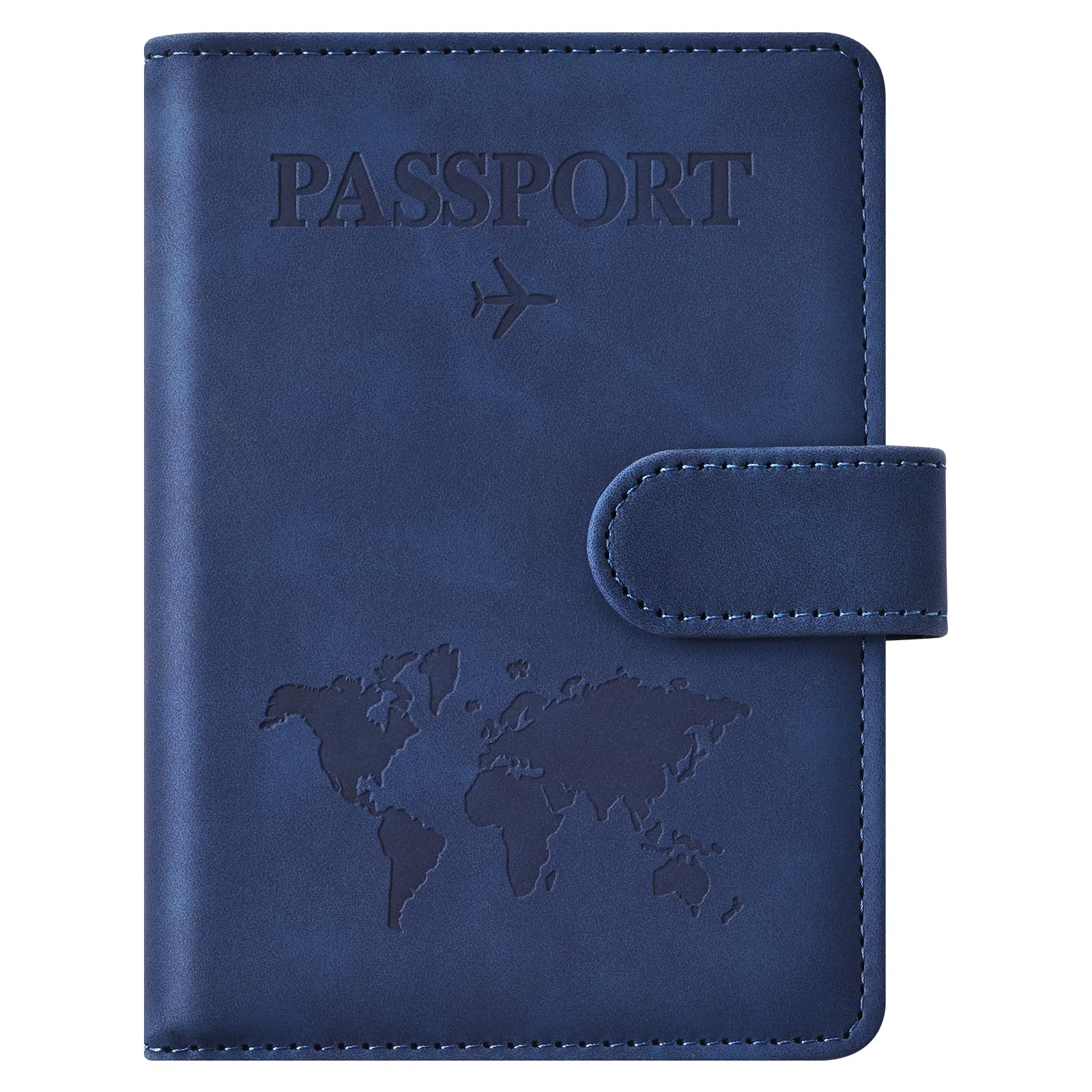 Eoehro Passport Holder for Travel Essentials, Passport Wallet Cover Case for Travel Must Haves Accessories,Passport Book Holders for Women and Men(brown)