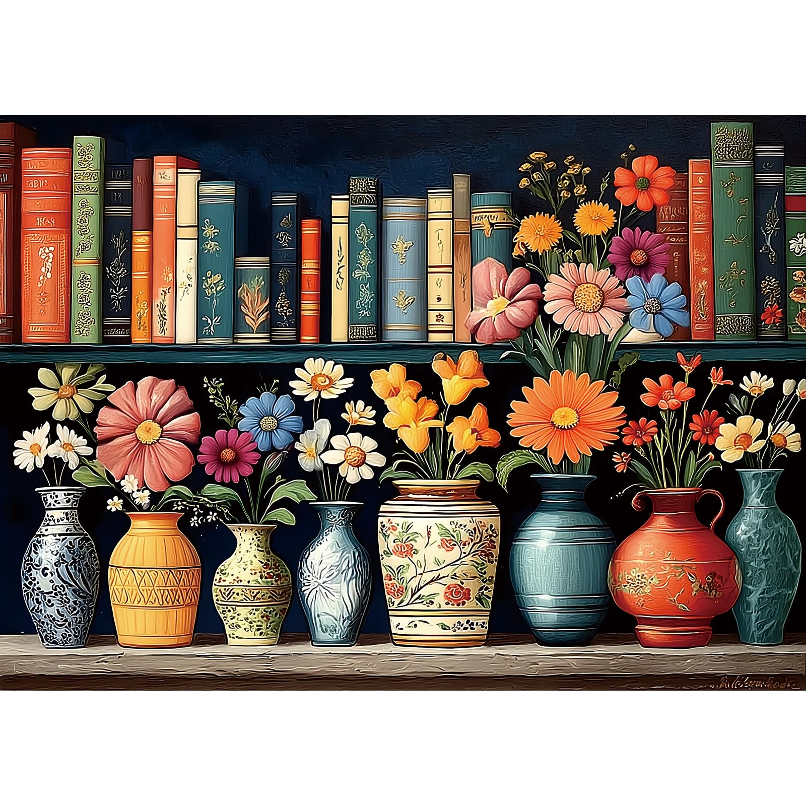 Christmas 500 Piece Jigsaw Puzzles for Adults Holiday Scene Puzzle with Letters on Back Festive Tree Stockings Fireplace Scene Fun Family Puzzles Gift for Adults Seniors（20" x 20"）