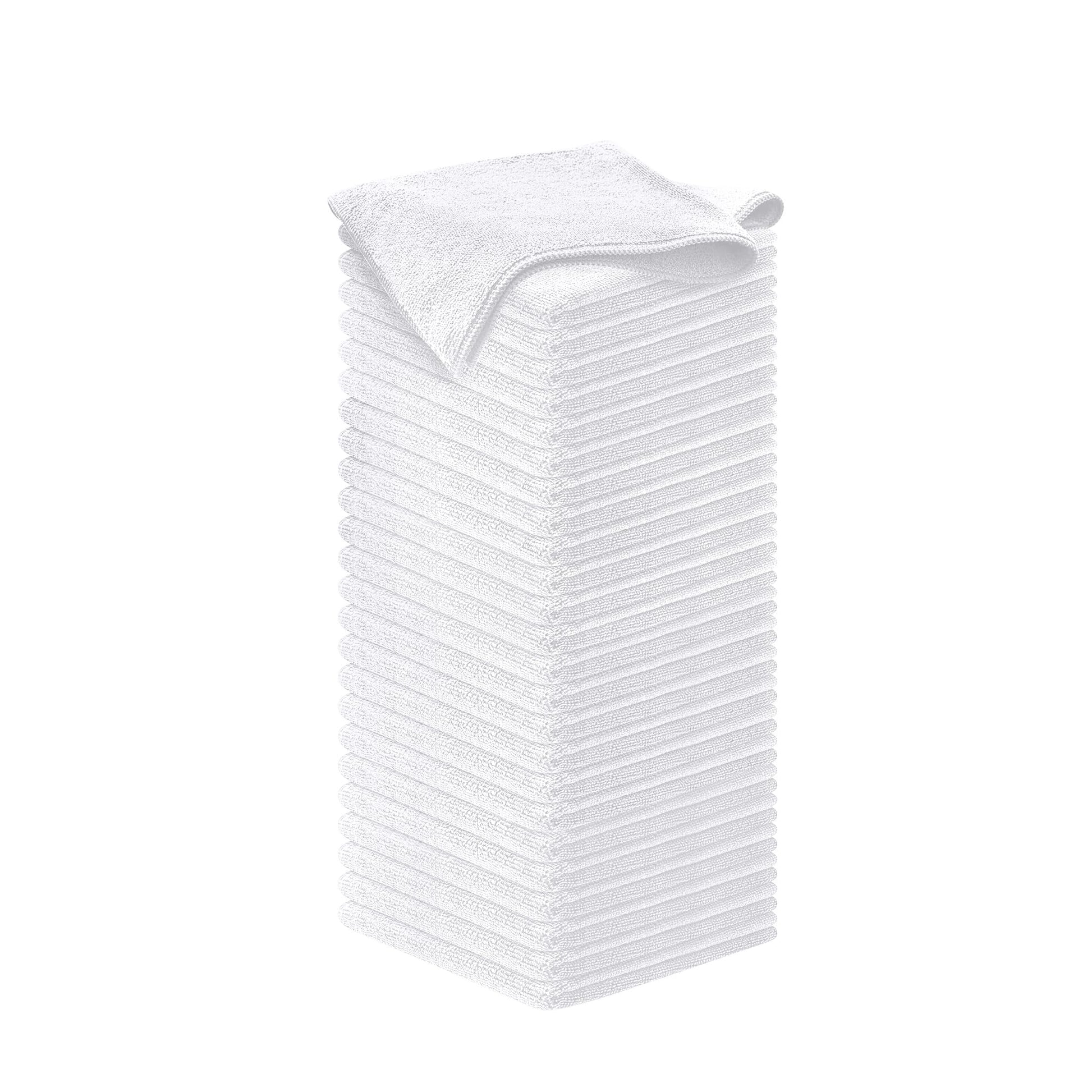 USANOOKS Microfiber Cleaning Cloth Grey - 12 Pcs (12.5"x12.5") - High Performance - 1200 Washes, Ultra Absorbent Microfiber Towel Weave Grime & Liquid for Streak-Free Mirror Shine - Car Washing Cloth