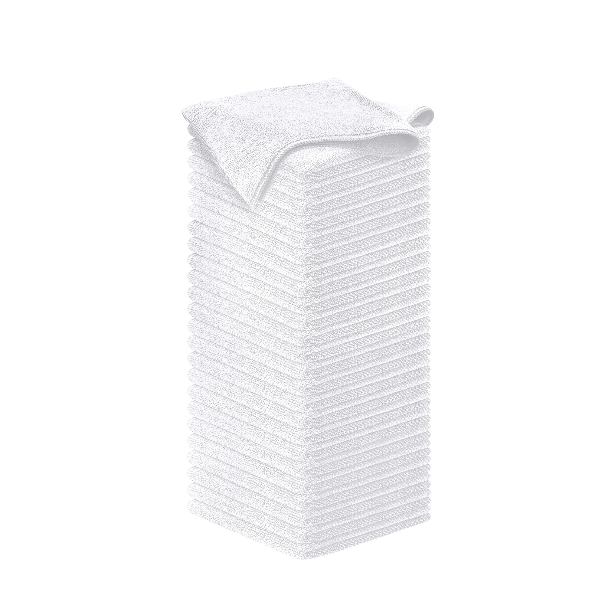 USANOOKS Microfiber Cleaning Cloth Grey - 12 Pcs (12.5"x12.5") - High Performance - 1200 Washes, Ultra Absorbent Microfiber Towel Weave Grime & Liquid for Streak-Free Mirror Shine - Car Washing Cloth
