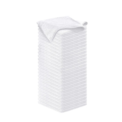 USANOOKS Microfiber Cleaning Cloth Grey - 12 Pcs (12.5"x12.5") - High Performance - 1200 Washes, Ultra Absorbent Microfiber Towel Weave Grime & Liquid for Streak-Free Mirror Shine - Car Washing Cloth