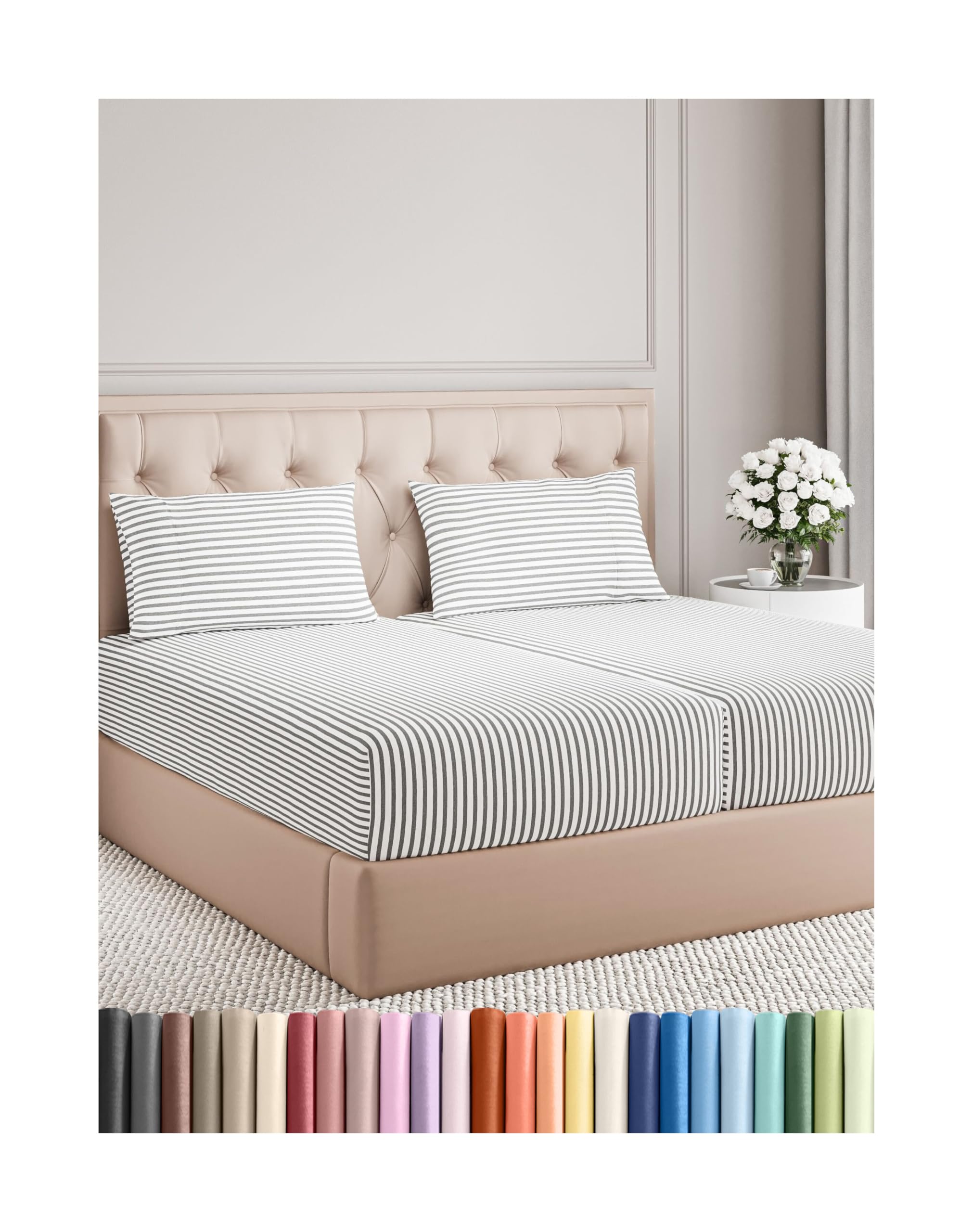 Queen Size 4 Piece Sheet Set - Comfy Breathable & Cooling Bed Sheets Set - Hotel Luxury Bedding for Women, Men, Kids, Teens, Boys & Girls - Deep Pockets, Ultra-Soft, Wrinkle Free - Oeko-Tex - Black