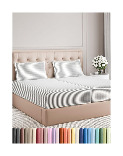 Queen Size 4 Piece Sheet Set - Comfy Breathable & Cooling Bed Sheets Set - Hotel Luxury Bedding for Women, Men, Kids, Teens, Boys & Girls - Deep Pockets, Ultra-Soft, Wrinkle Free - Oeko-Tex - Black