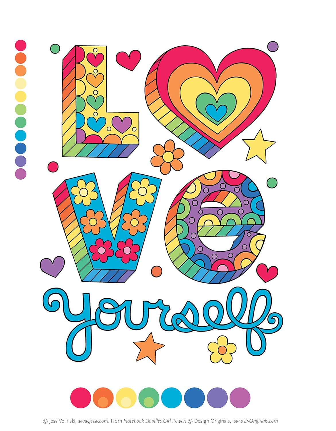 Notebook Doodles Girl Power! Coloring & Activity Book (Design Originals) 32 Inspiring, Beginner-Friendly Art Activities to Boost Confidence and Self-Esteem in Tweens, on Perforated Paper