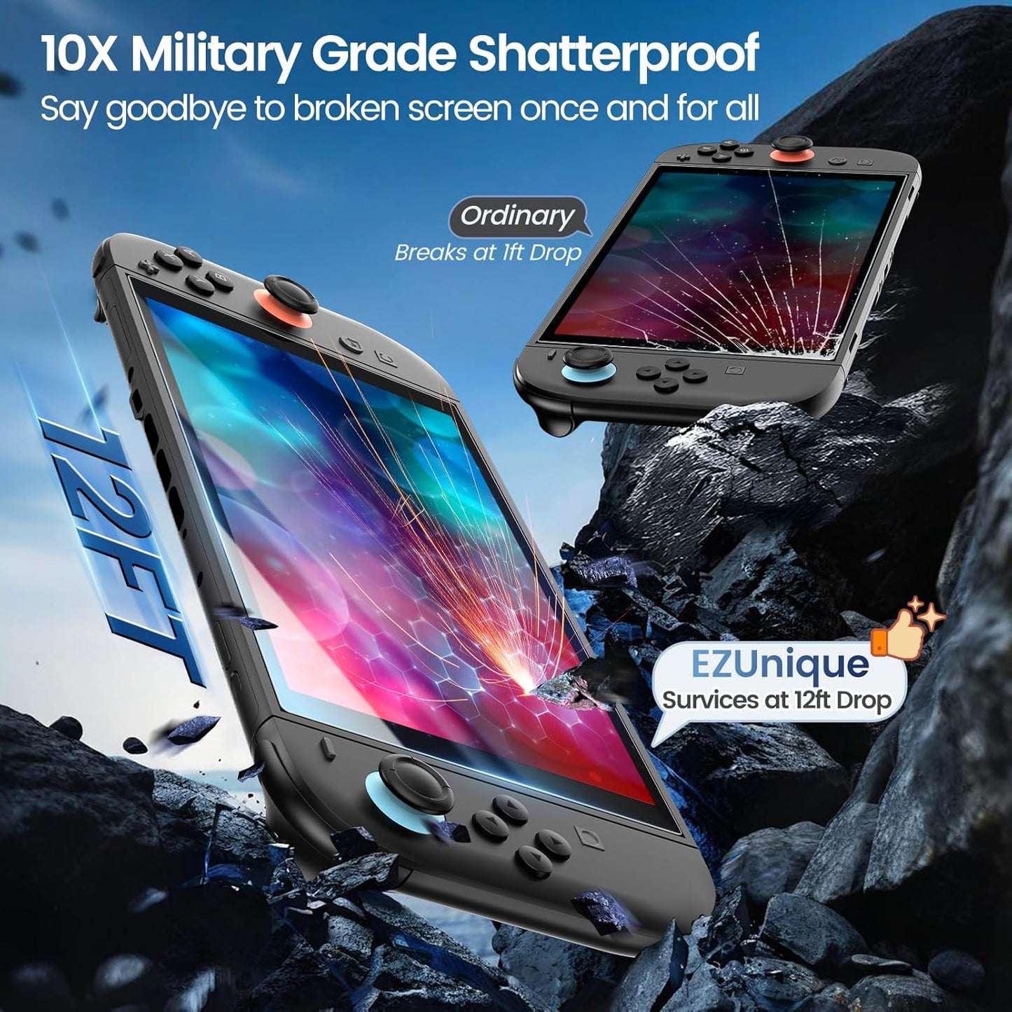 2 Pack Screen Protector for Nintendo Switch 2 7.9″ 2025 [Auto Alignment/Dust Removal] Tempered Glass [Military Grade Protection] Dock Friendly