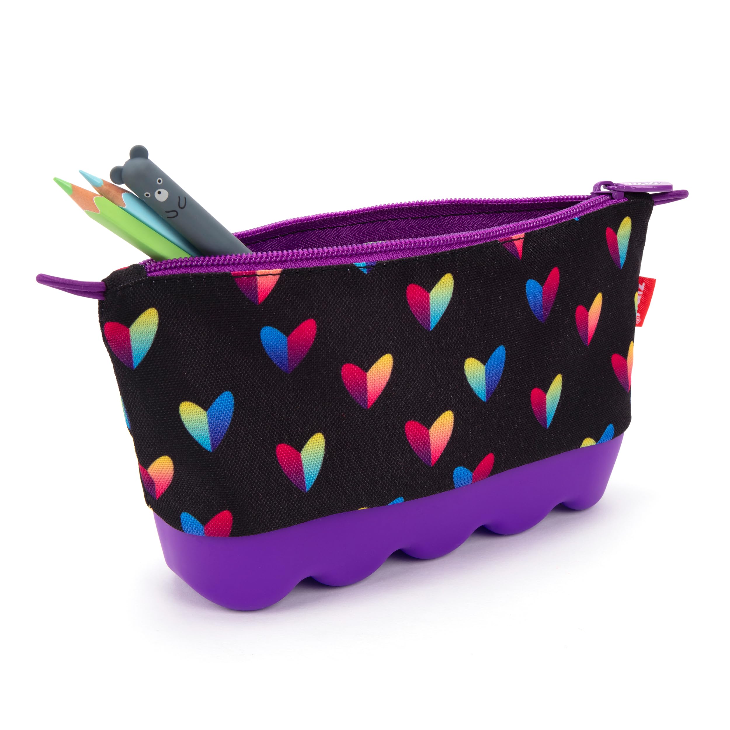 ZIPIT Pencil Case for Girls | Silicone Large Capacity Pencil Pouch | Pencil Bag for School, College and Office