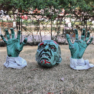 Realistic Zombie Garden Stakes Halloween Decorations Outdoor Yard Stakes Outside House Lawn Patio Party Graveyard Scenes Halloween Decor