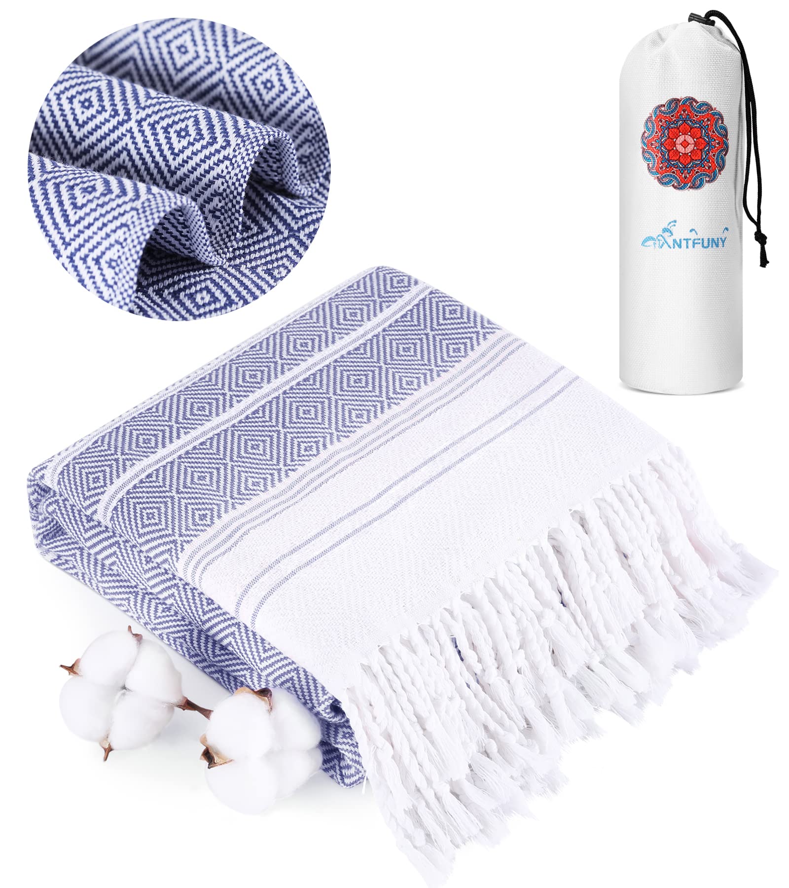 Turkish Beach Towels Vacation Essentials Quick Dry Sand Free Oversized Bath Pool Swim Towel Extra Large XL Blanket Adult Travel Cruise Accessories Must Haves Clearance Stuff Necessities