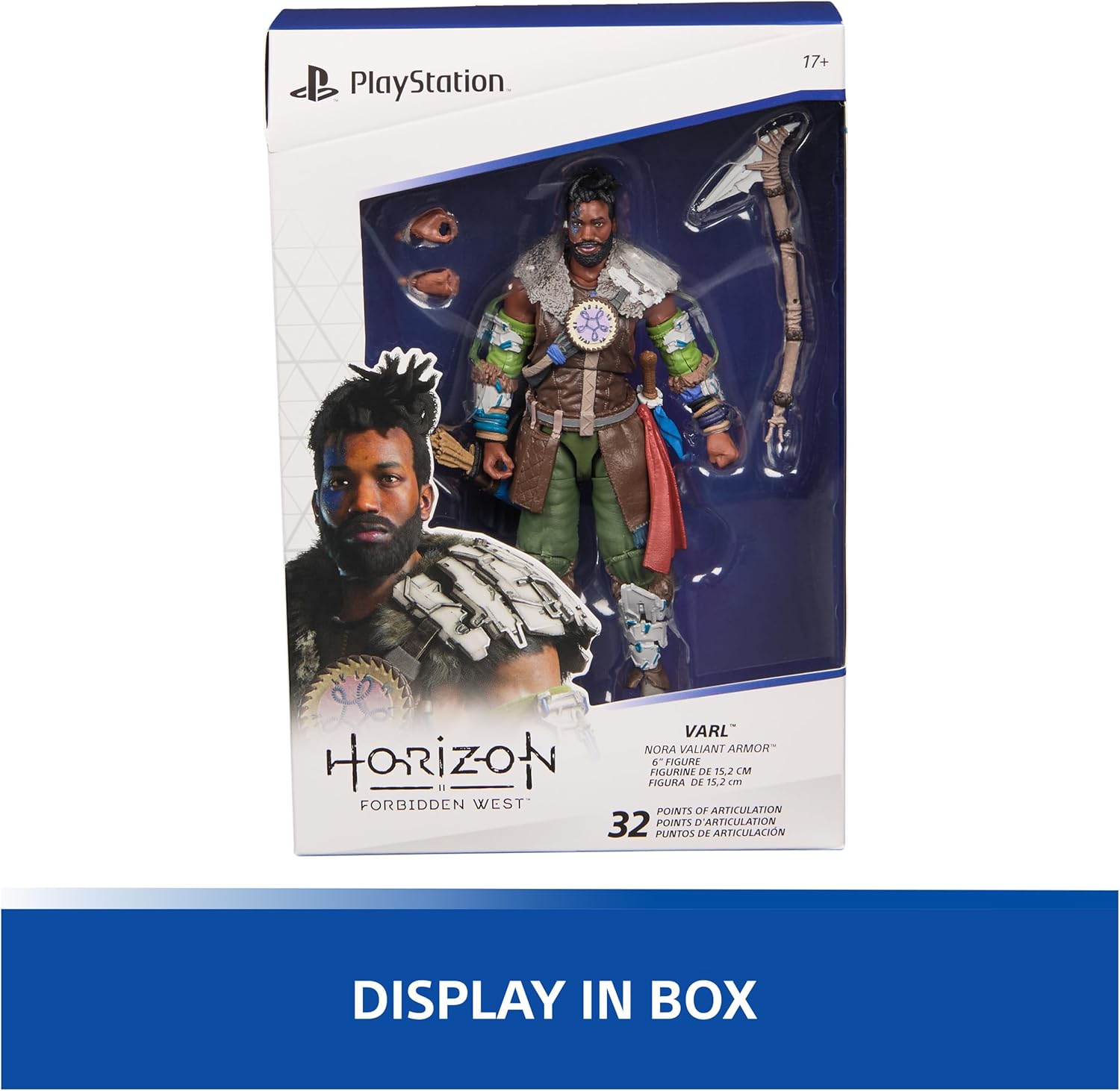 PlayStation, Horizon Forbidden West, 6” Varl Action Figure with 3 Accessories, The Shapes Collection, for PS5 Fans & Collectors Ages 17+