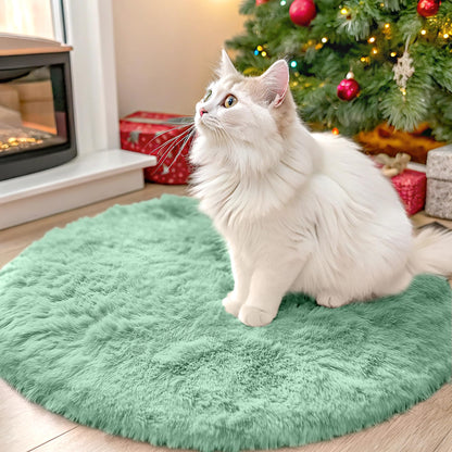 OLANLY Area Rugs for Living Room Bedroom, Machine Washable 4x5.9 ft Soft Fluffy Shaggy Bedside Rug, Indoor Floor Carpet for Kids Girls and Boys, Dorms, Nursery Rooms, Home Decor Aesthetic, Grey