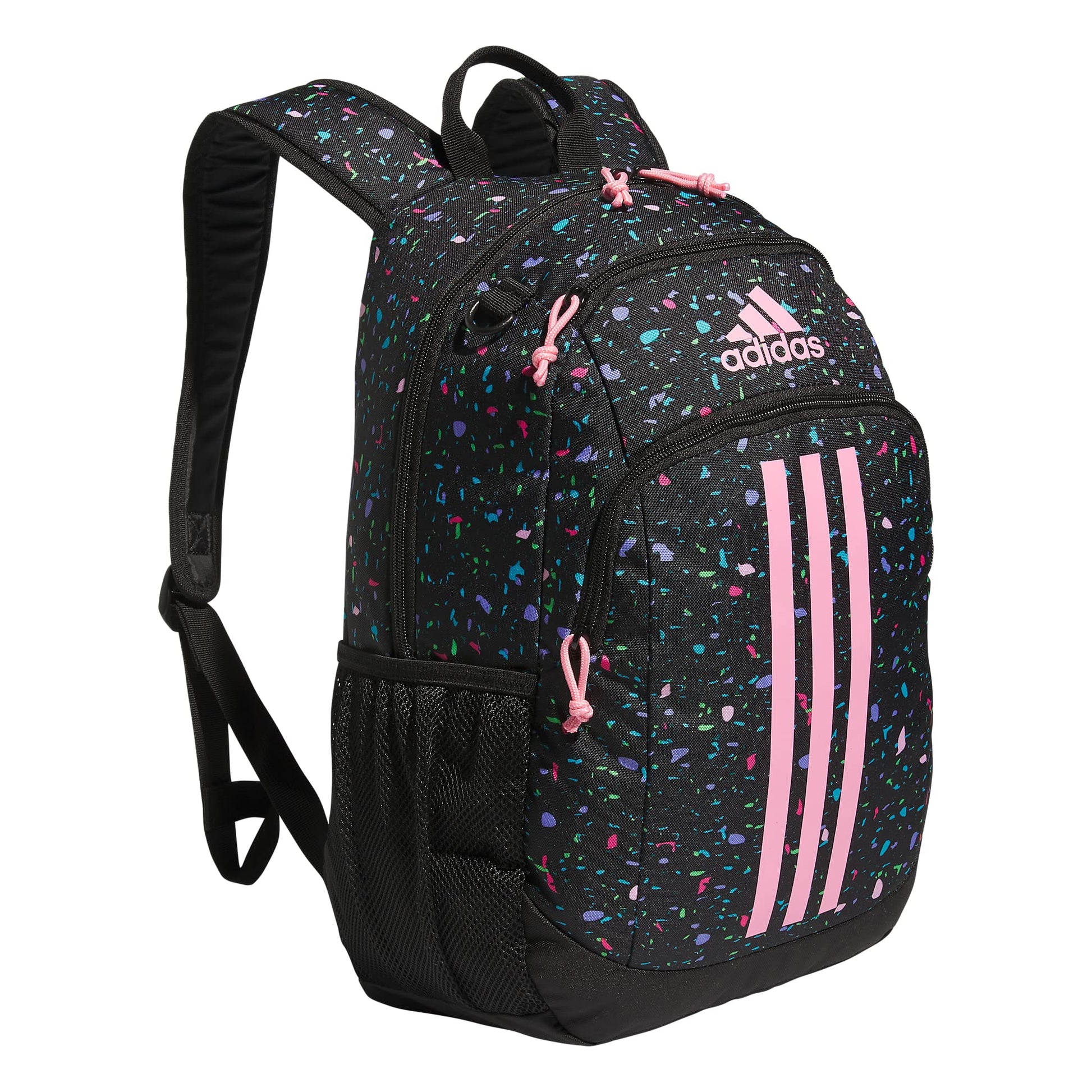 adidas Creator Laptop Backpack for Women and Men, Comfortable and Durable Small Athletic Bag, Camouflage Carbon/Black/Impact Orange, One Size