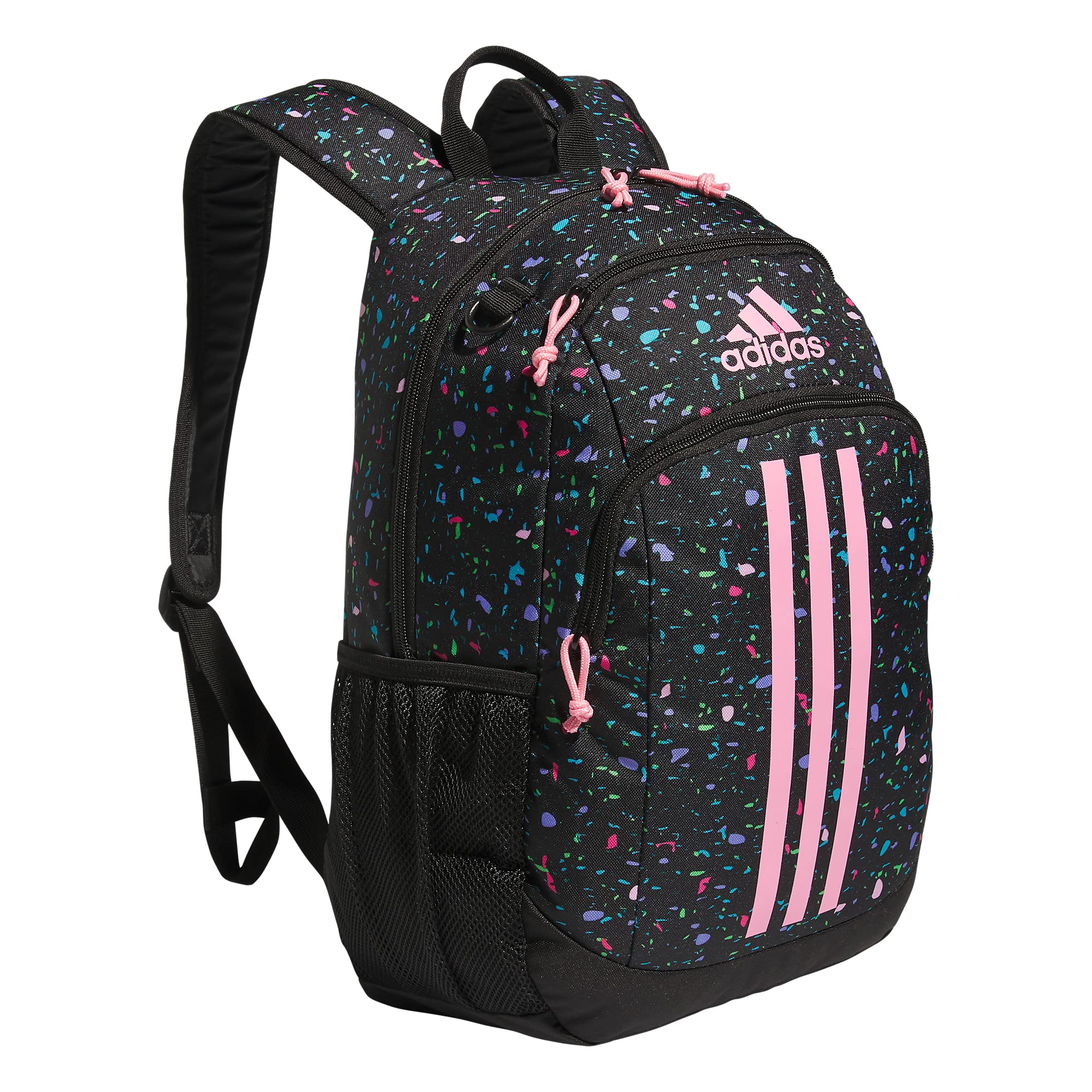 adidas Creator Laptop Backpack for Women and Men, Comfortable and Durable Small Athletic Bag, Camouflage Carbon/Black/Impact Orange, One Size
