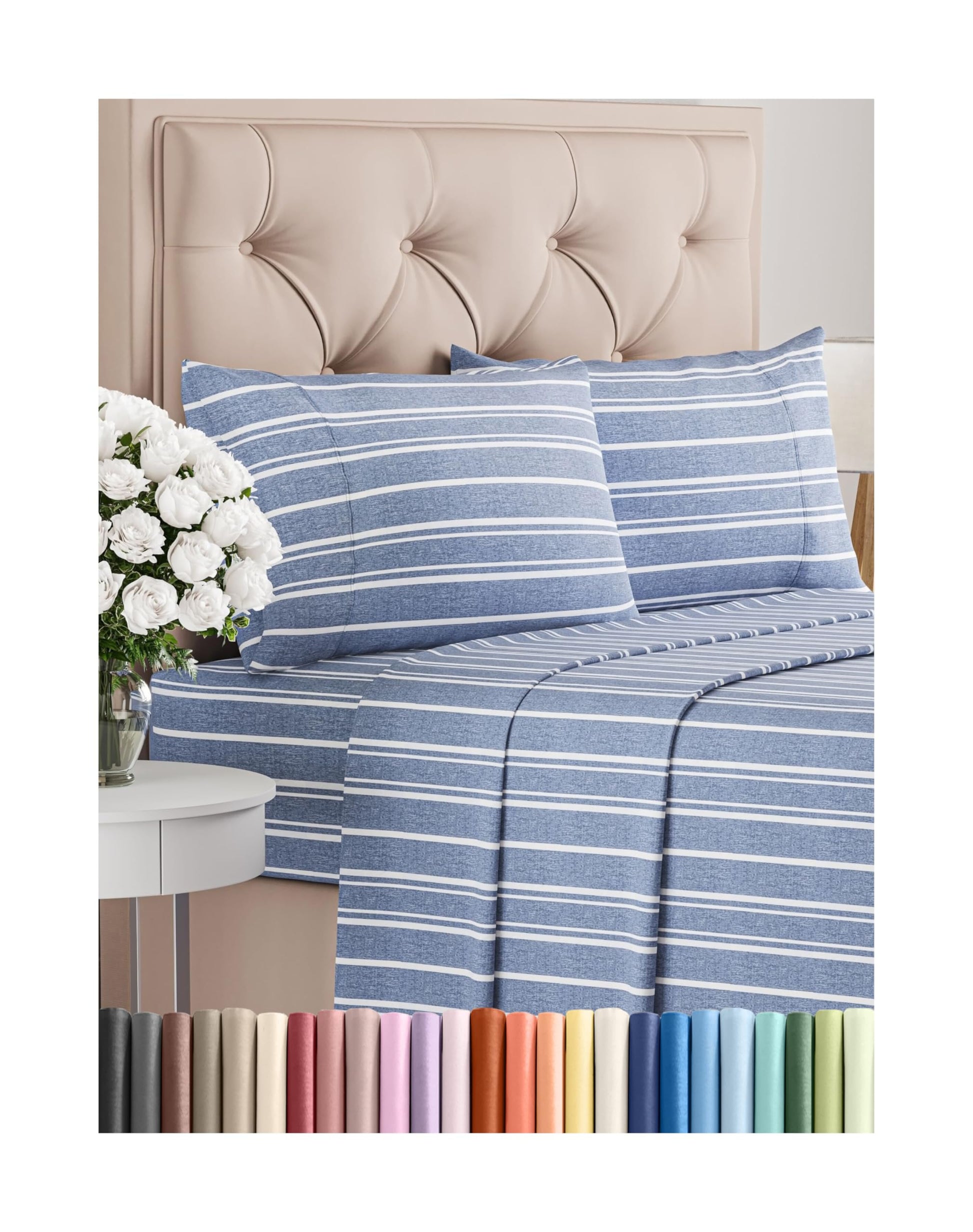 Queen Size 4 Piece Sheet Set - Comfy Breathable & Cooling Bed Sheets Set - Hotel Luxury Bedding for Women, Men, Kids, Teens, Boys & Girls - Deep Pockets, Ultra-Soft, Wrinkle Free - Oeko-Tex - Black