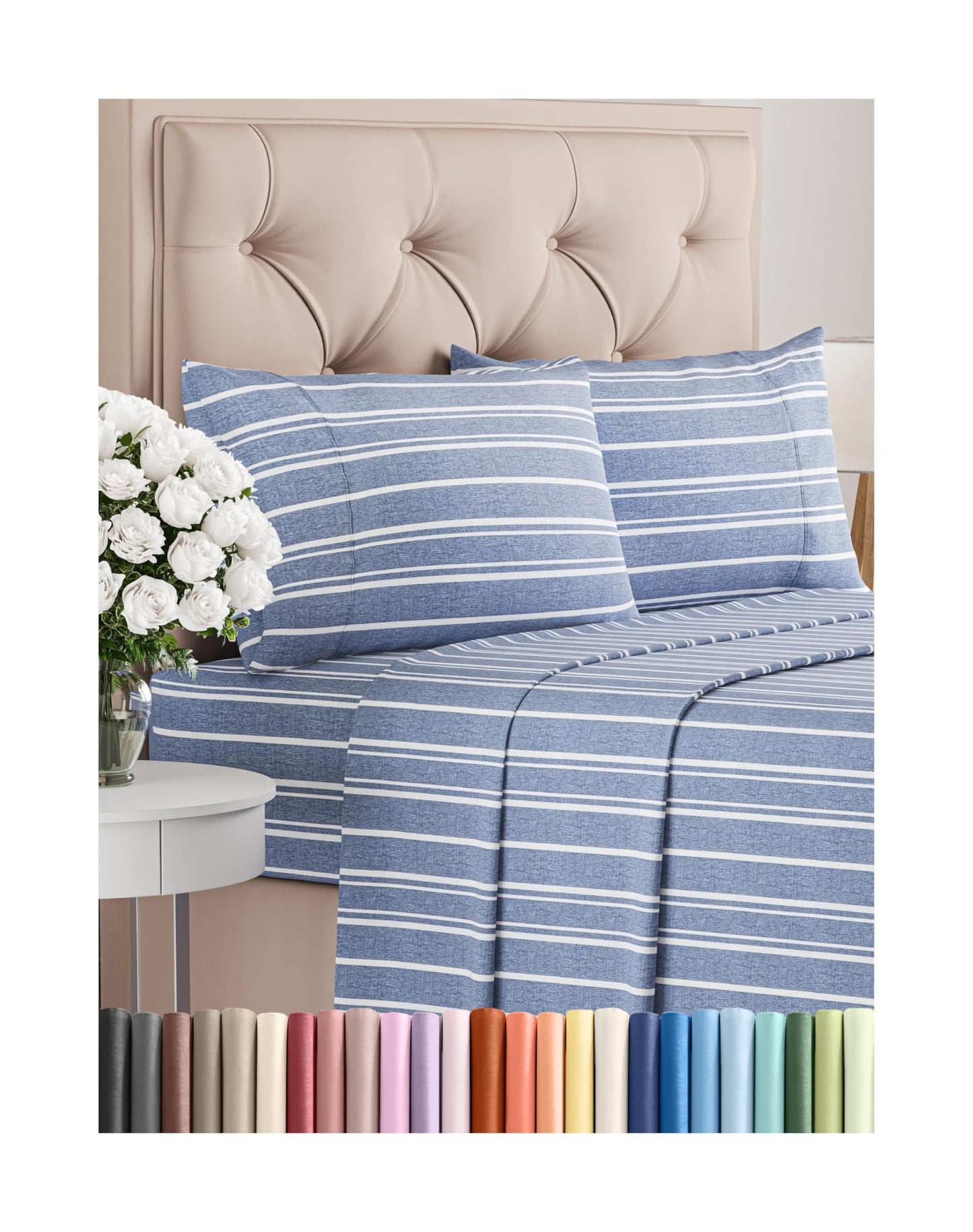 Queen Size 4 Piece Sheet Set - Comfy Breathable & Cooling Bed Sheets Set - Hotel Luxury Bedding for Women, Men, Kids, Teens, Boys & Girls - Deep Pockets, Ultra-Soft, Wrinkle Free - Oeko-Tex - Black