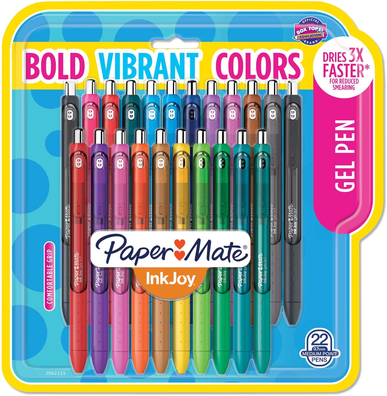 Paper Mate® InkJoy Gel Pens, Medium Point, 0.7 mm, Assorted Ink Colors, Pack Of 22 Pens