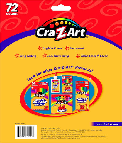 Cra-Z-Art Colored Pencils, 72 Count, Back to School Supplies, Arts & Crafts, Gift for Kids