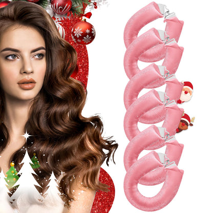 Heatless Curlers, Heatless Curls Overnight Set for Women, Soft Hair Curlers to Sleep In, Jumbo No Heat Hair Curlers Set with Headscarf and Hook for Long Hair (DarkBrown, 4 Packs)