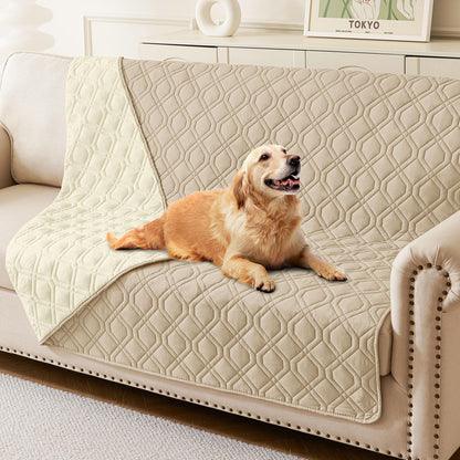 hyha Waterproof Dog Bed Blanket, Soft Pet Blankets, Waterproof Couch Cover for Dogs, Reversible Sofa Covers Washable for Furniture (30x70 Inch, Grey/Dark Grey)