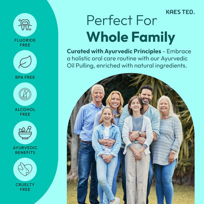 Coconut Oil Pulling with Cinnamon & Clove Bud Essential Oil for Healthy Teeth & Gums, Bad Breath Treatment, Teeth Whitening Mouthwash, Healthy Teeth & Gums, Alcohol Free, 100% Natural 8 Fl Oz