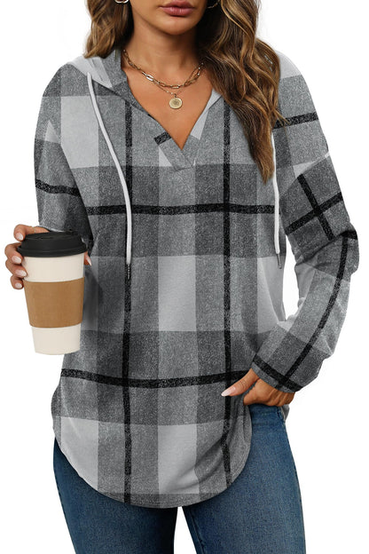 Bofell Womens Fashion Tops Hoodies for Women Pullover Oversized Sweatshirts Long SLeeve Shirts Loose Fit