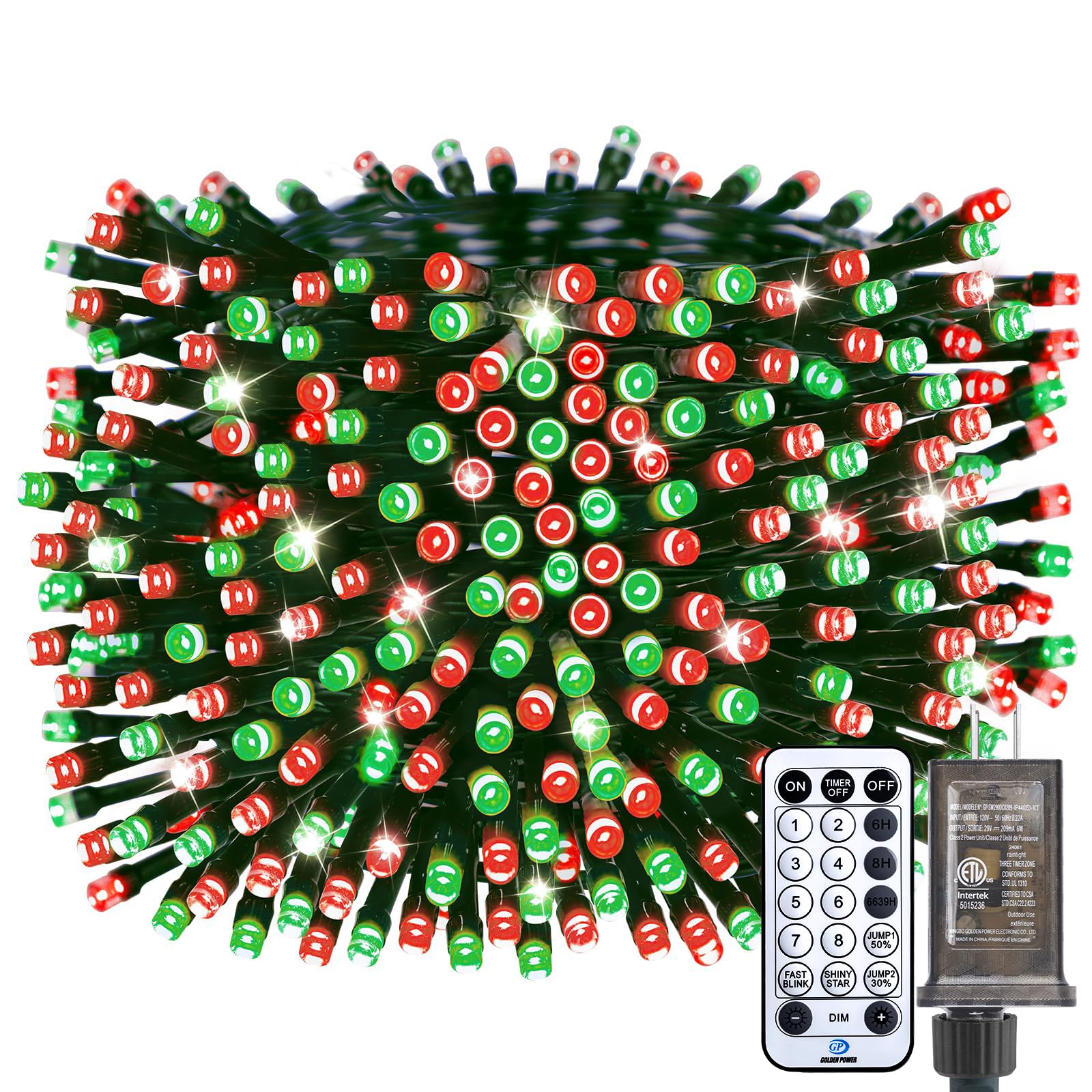 66FT 200 LED Christmas Tree Lights, Twinkle Fairy Lights String with 8 Flashing Modes String Lights for Indoor Bedroom Outdoor Christmas Trees Garland Wreath Holiday Decorations, Warm White