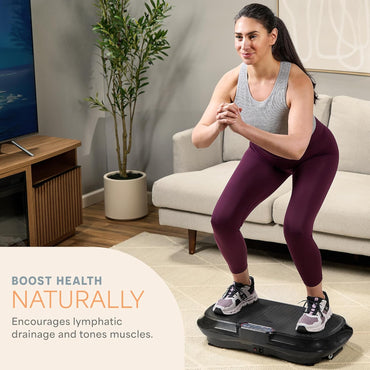 Lifepro Waver Vibration Plate Exercise Machine – High-Intensity Vibration for Muscle Activation, Full-Body Workout Vibrating Platform with Loop Bands, Fitness Equipment for Strength Toning & Fat Loss