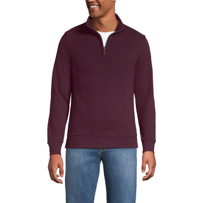 Lands' End Bedford Rib Quarter Zip Sweater
