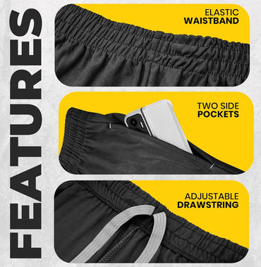 NY Threads Men's Athletic Shorts Quick Dry Loose-Fit Lightweight Running Workout Gym Shorts with Pockets
