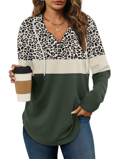 Bofell Womens Fashion Tops Hoodies for Women Pullover Oversized Sweatshirts Long SLeeve Shirts Loose Fit