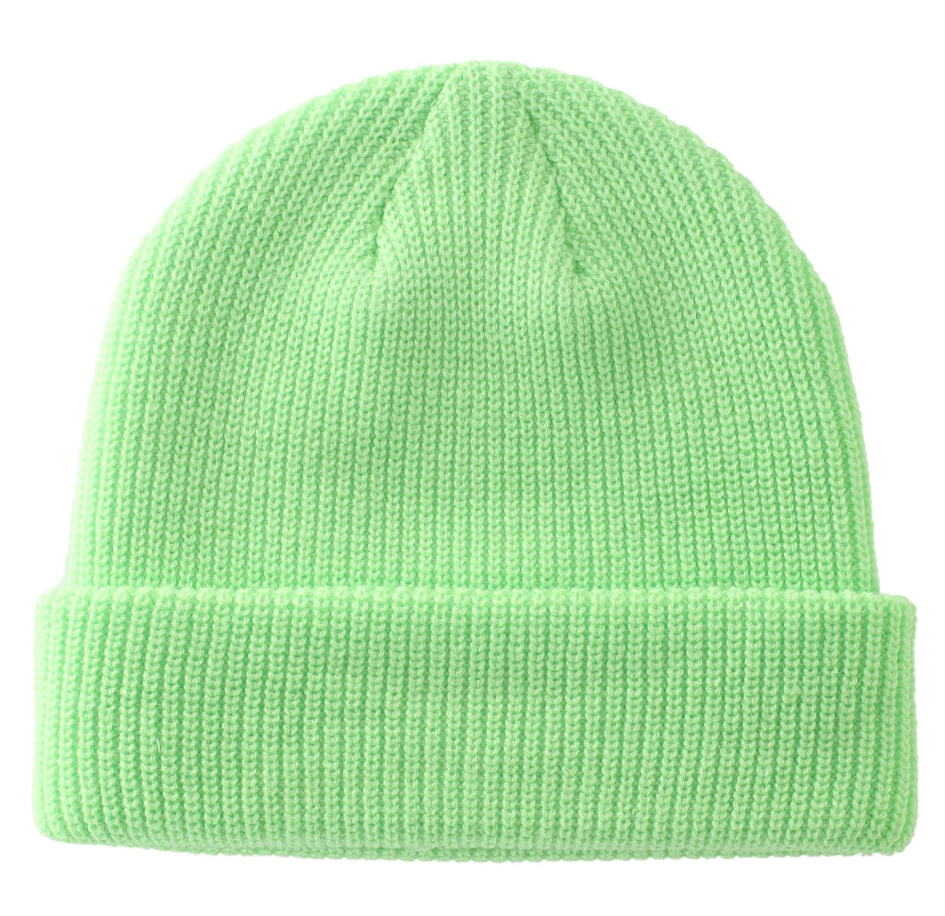 Connectyle Classic Double Layer Knit Beanie Hat Warm Thick Acrylic Winter Hats Daily Cuffed Beanies Watch Hat for Men Women