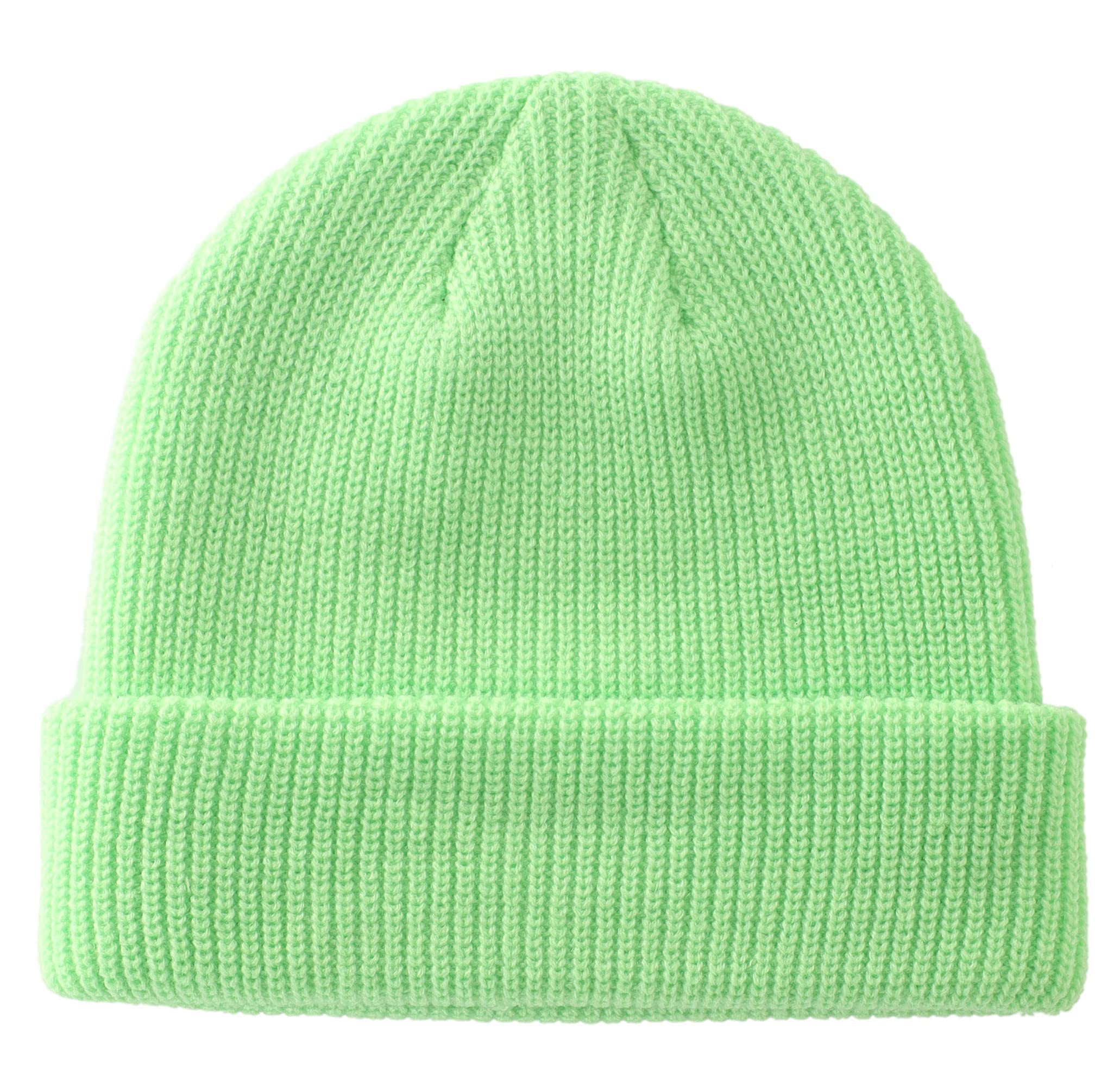 Connectyle Classic Double Layer Knit Beanie Hat Warm Thick Acrylic Winter Hats Daily Cuffed Beanies Watch Hat for Men Women