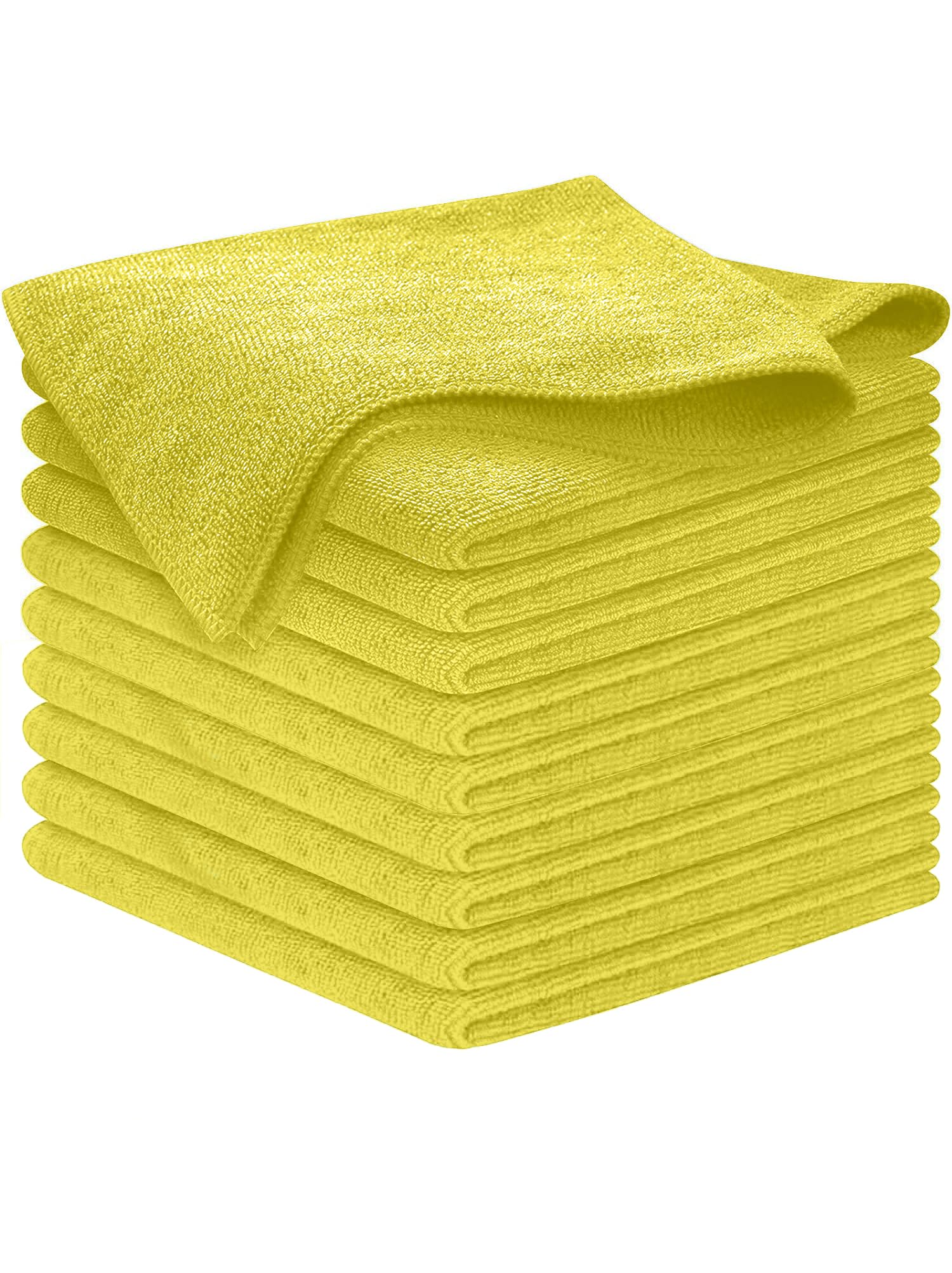 USANOOKS Microfiber Cleaning Cloth Grey - 12 Pcs (12.5"x12.5") - High Performance - 1200 Washes, Ultra Absorbent Microfiber Towel Weave Grime & Liquid for Streak-Free Mirror Shine - Car Washing Cloth