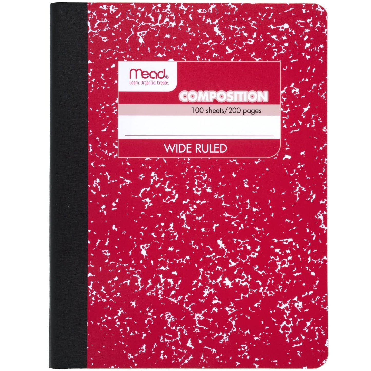 Mead Composition Notebook, Wide Ruled Paper, 7-1/2" x 9-3/4", 100 Sheets, Assorted Colors, 12 Pack (73389)