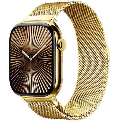 Original Milanese Loop Band Compatible with Apple Watch 38mm 40mm 41mm 42mm 44mm 45mm 46mm 49mm - Women & Men Magnetic Closure Adjustable Metal Strap for iWatch Series 11 10 9 8 7 6 5 4 SE2 3 Ultra2 3