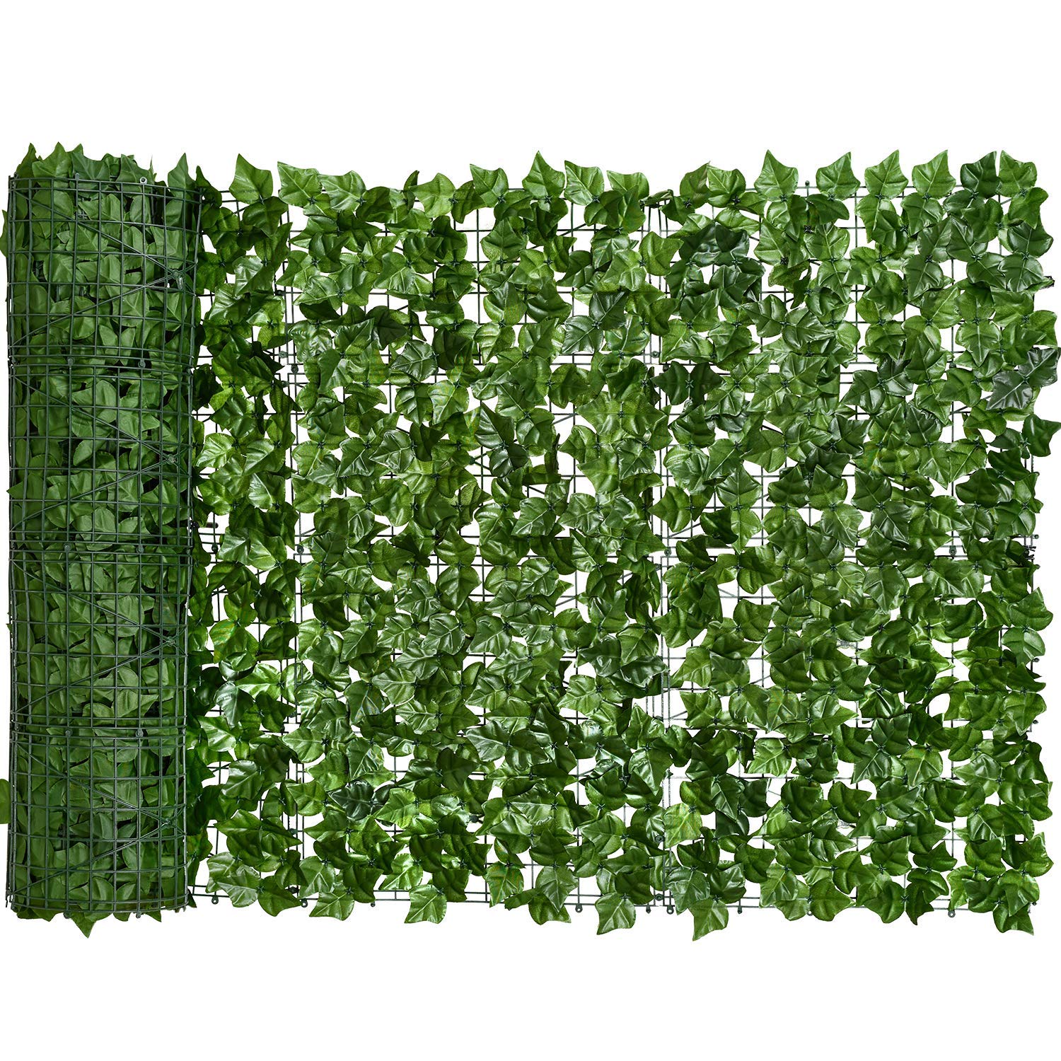 DearHouse Artificial Ivy Privacy Fence, 118x69in Artificial Hedges Fence and Faux Ivy Vine Leaf Decoration for Outdoor Garden Decor